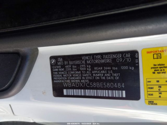 2011 BMW 335IS WBADX1C58BE580484 Photo 8