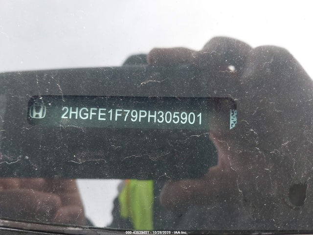 Honda Civic Ex/ex W/o Bsi 2023 2HGFE1F79PH305901 Image 9