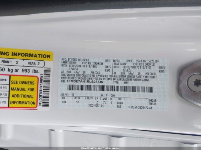 2024 FORD BRONCO 1FMDE7AH1RLB27346 Photo 8