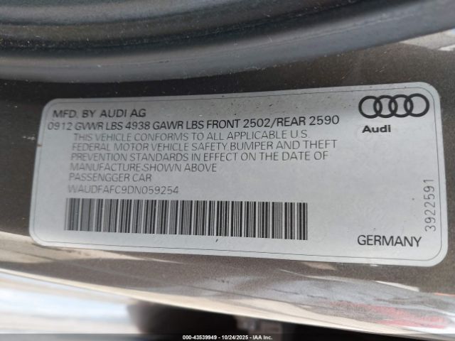 2013 AUDI A6 WAUDFAFC9DN059254 Photo 8