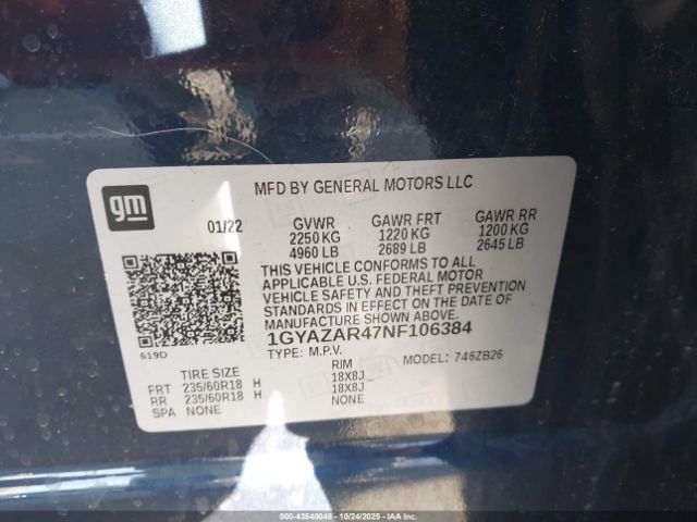 2022 CADILLAC XT4 1GYAZAR47NF106384 Photo 8