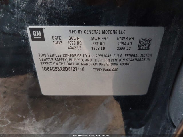 2013 CADILLAC ATS 1G6AC5SX0D0127116 Photo 8