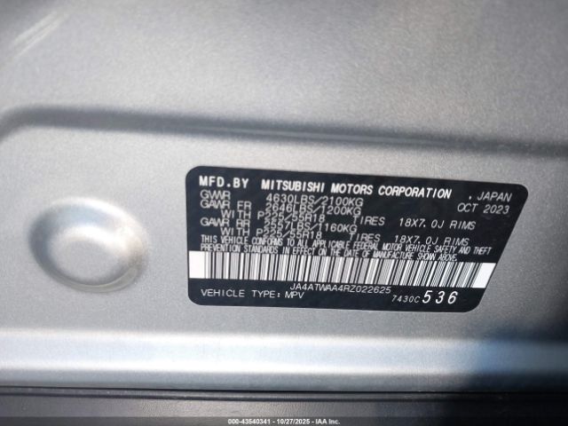 2024 MITSUBISHI ECLIPSE CROSS JA4ATWAA4RZ022625 Photo 8