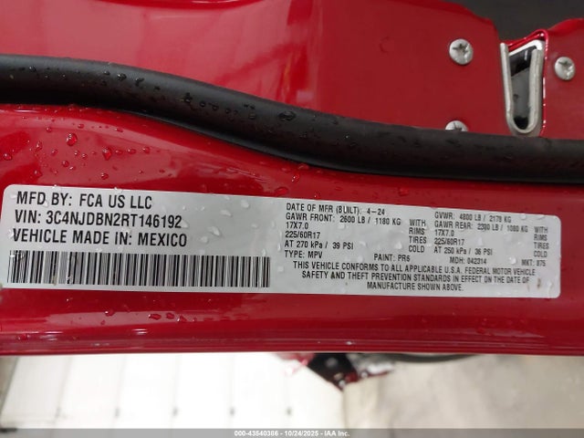 Jeep Compass Latitude 4x4 2024 3C4NJDBN2RT146192 Image 9