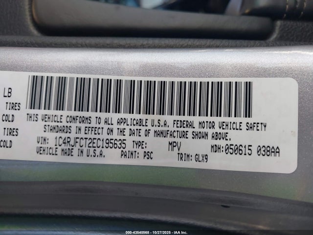 2014 JEEP GRAND CHEROKEE 1C4RJFCT2EC195635 Photo 8