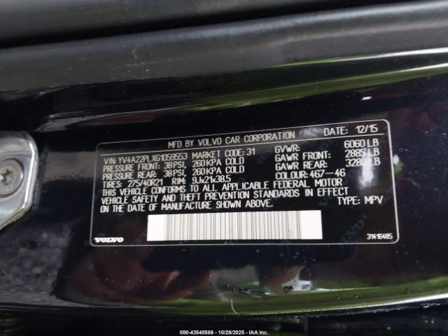 2016 VOLVO XC90 YV4A22PLXG1059553 Photo 8