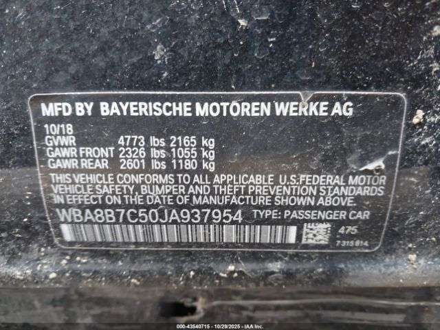 2018 BMW 340I WBA8B7C50JA937954 Photo 8