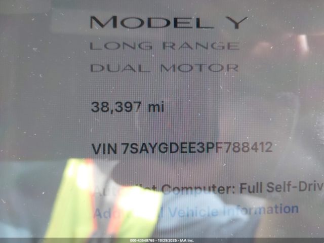 2023 TESLA MODEL Y 7SAYGDEE3PF788412 Photo 6