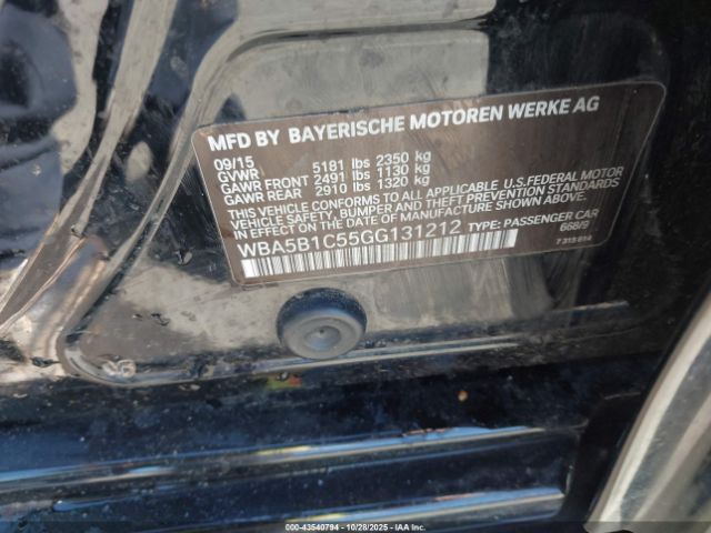 2016 BMW 535I WBA5B1C55GG131212 Photo 8