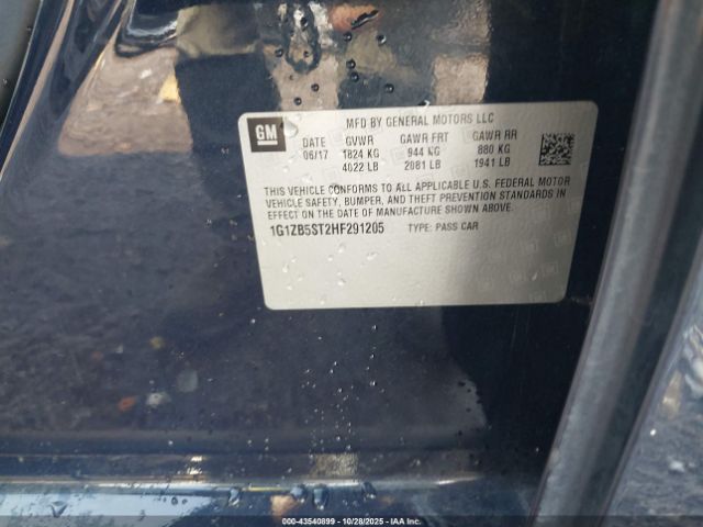 2017 CHEVROLET MALIBU 1G1ZB5ST2HF291205 Photo 8