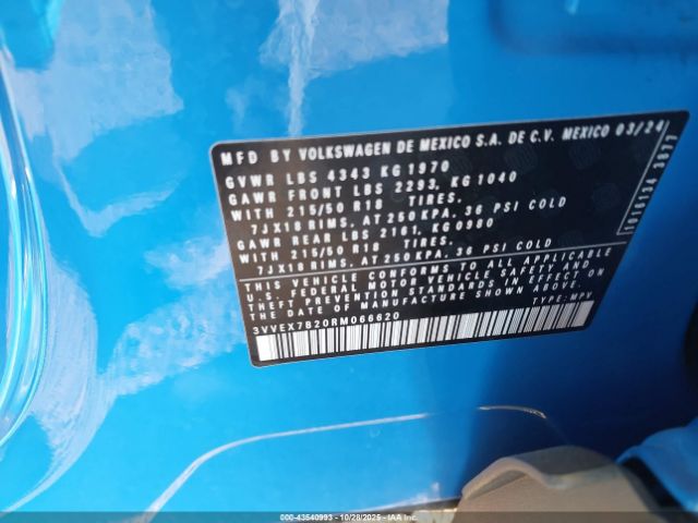 2024 VOLKSWAGEN TAOS 3VVEX7B20RM066620 Photo 8