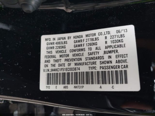 2014 ACURA RLX JH4KC1F51EC003874 Photo 8