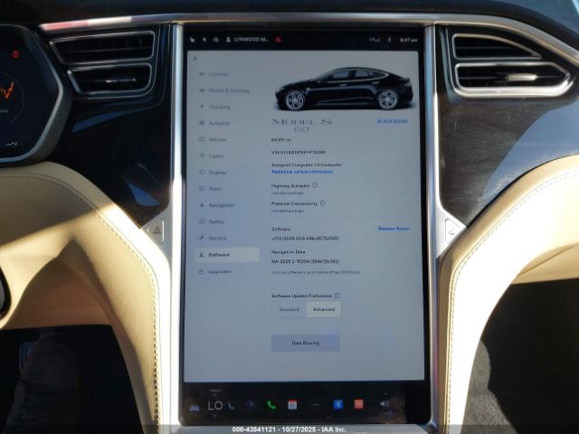 2015 TESLA MODEL S 5YJSA1S19FFP78390 Photo 6