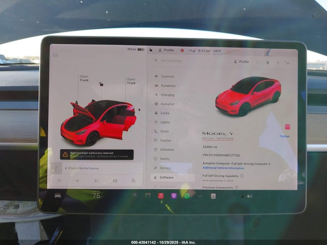 2021 TESLA MODEL Y 5YJYGDEFXMF277720 Photo 6