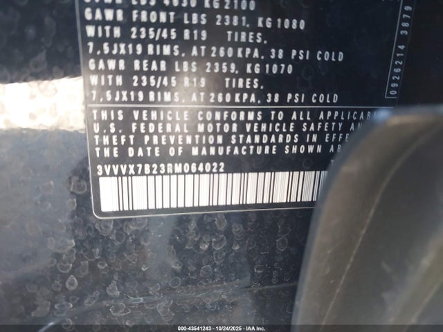 Продаж на аукціоні авто 2024 Volkswagen Taos 1.5t Se, vin: 3VVVX7B23RM064022, номер лоту: 43541243