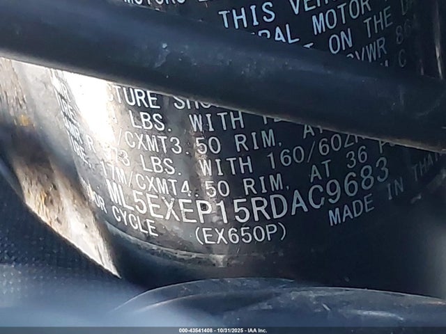 2024 KAWASAKI EX650 ML5EXEP15RDAC9683 Photo 9