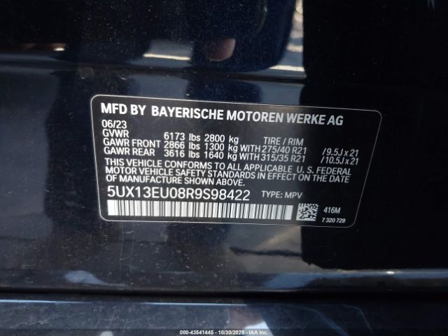 2024 BMW X5 5UX13EU08R9S98422 Photo 8