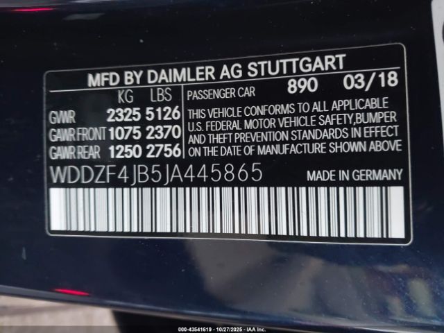 2018 MERCEDES-BENZ E 300 WDDZF4JB5JA445865 Photo 8