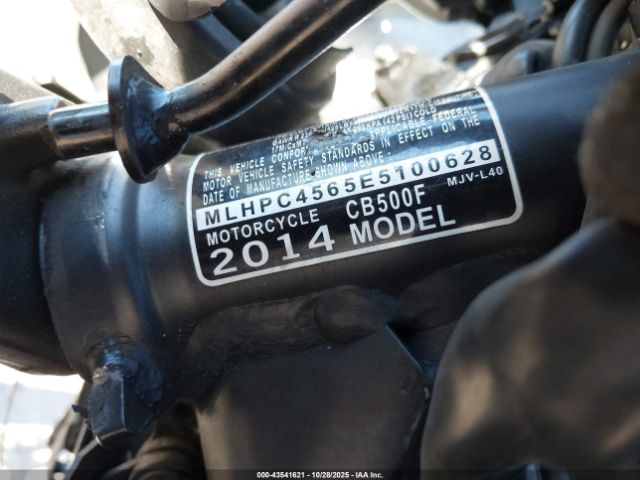 2014 HONDA CB500 MLHPC4565E5100628 Photo 9