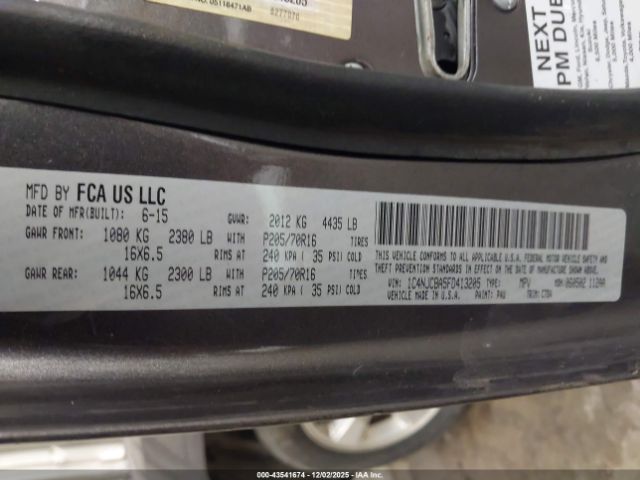 2015 JEEP COMPASS 1C4NJCBA5FD413205 Photo 8