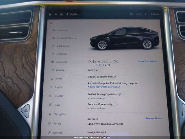 2017 TESLA MODEL X 5YJXCBE21HF051337 Photo 6
