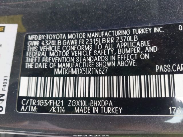 2020 TOYOTA C-HR NMTKHMBX5LR114627 Photo 8