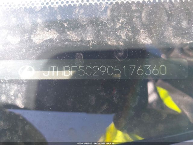 2012 LEXUS IS 250 JTHBF5C29C5176360 Photo 8