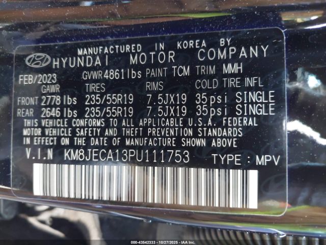 2023 HYUNDAI TUCSON HYBRID KM8JECA13PU111753 Photo 8