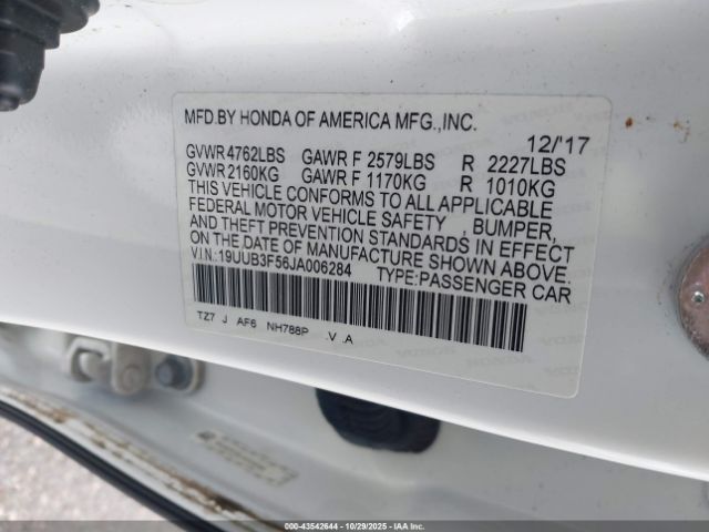 2018 ACURA TLX 19UUB3F56JA006284 Photo 8
