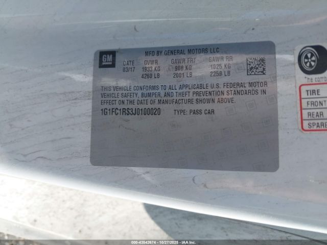 2018 CHEVROLET CAMARO 1G1FC1RS3J0100020 Photo 8