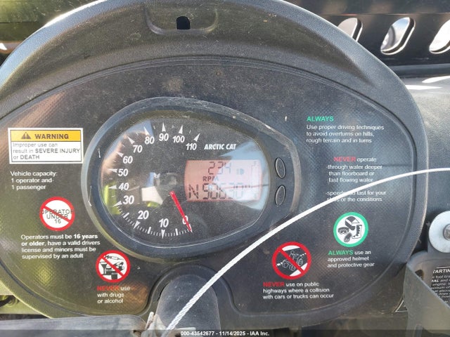 Продаж на аукціоні авто 2009 Artic Cat Artic Cat, vin: 4UF09MPV19T307227, номер лоту: 43542677