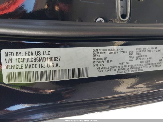 2021 JEEP CHEROKEE 1C4PJLCB6MD140837 Photo 8