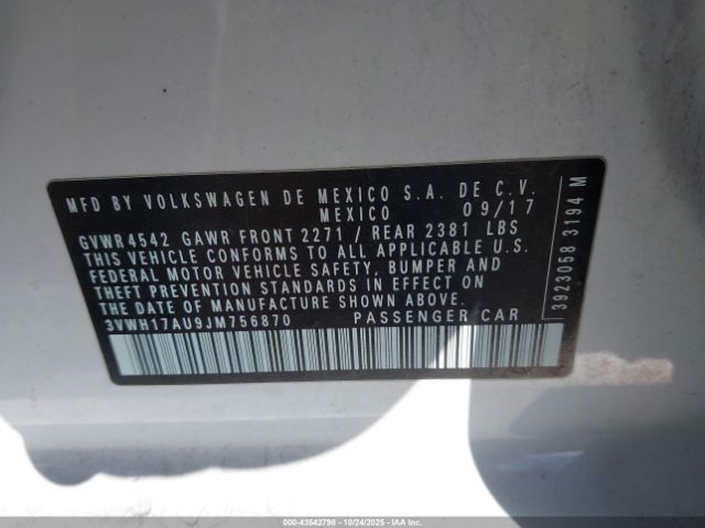 2018 VOLKSWAGEN GOLF ALLTRACK 3VWH17AU9JM756870 Photo 8