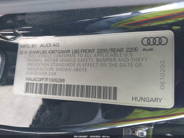 2015 AUDI A3 WAUACGFF7F1005289 Photo 8