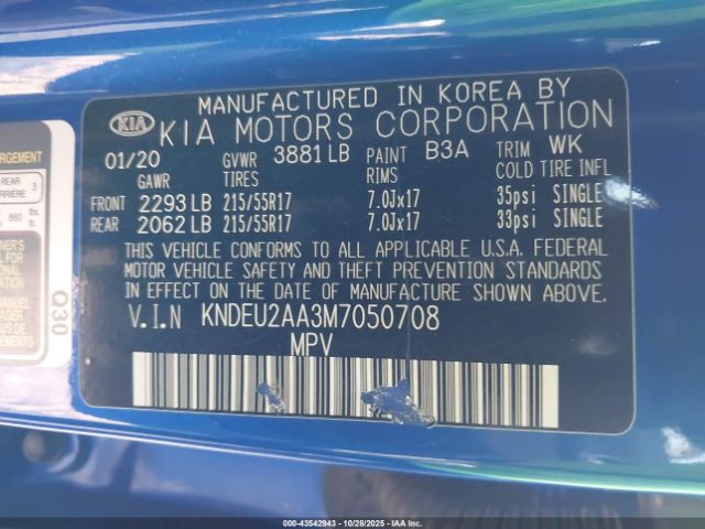 2021 KIA SELTOS KNDEU2AA3M7050708 Photo 8