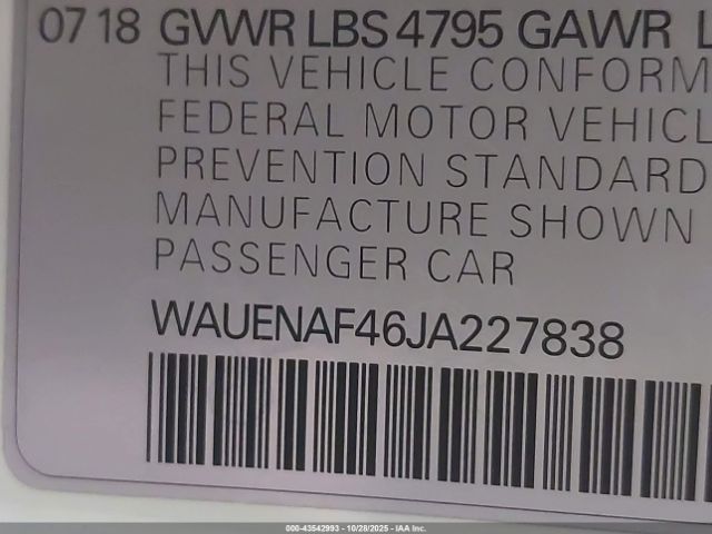 2018 AUDI A4 WAUENAF46JA227838 Photo 8