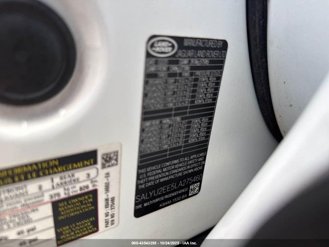 2020 LAND ROVER RANGE ROVER VELAR SALYU2EE5LA275460 Photo 8