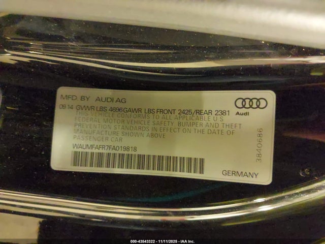 2015 AUDI A5 WAUMFAFR7FA019818 Photo 8