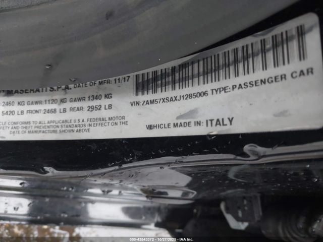 2018 MASERATI GHIBLI ZAM57XSAXJ1285006 Photo 8