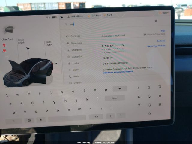 2025 TESLA MODEL 3 5YJ3E1EB0SF952001 Photo 6