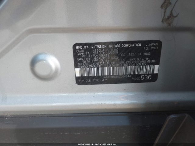 2022 MITSUBISHI ECLIPSE CROSS JA4ATWAA4NZ004944 Photo 8