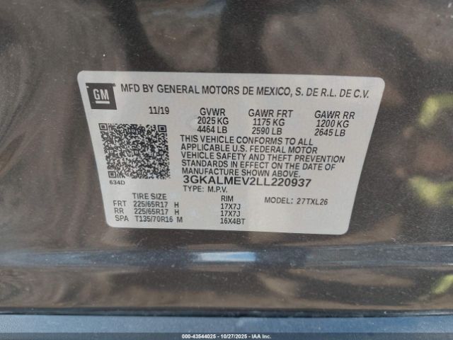 2020 GMC TERRAIN 3GKALMEV2LL220937 Photo 8