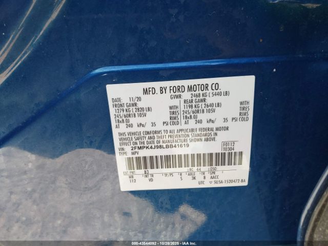 2020 FORD EDGE 2FMPK4J98LBB41619 Photo 8