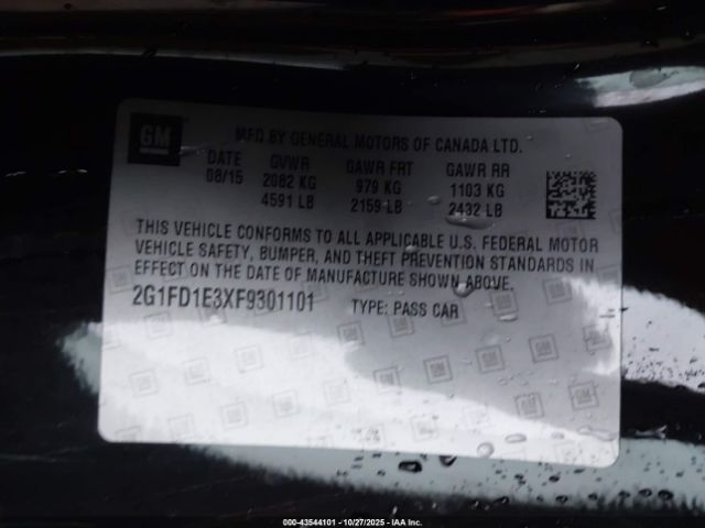 2015 CHEVROLET CAMARO 2G1FD1E3XF9301101 Photo 8