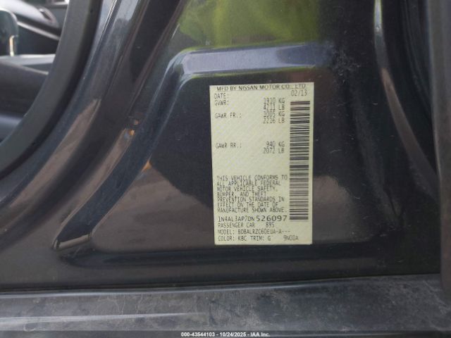 2013 NISSAN ALTIMA 1N4AL3AP7DN526097 Photo 8