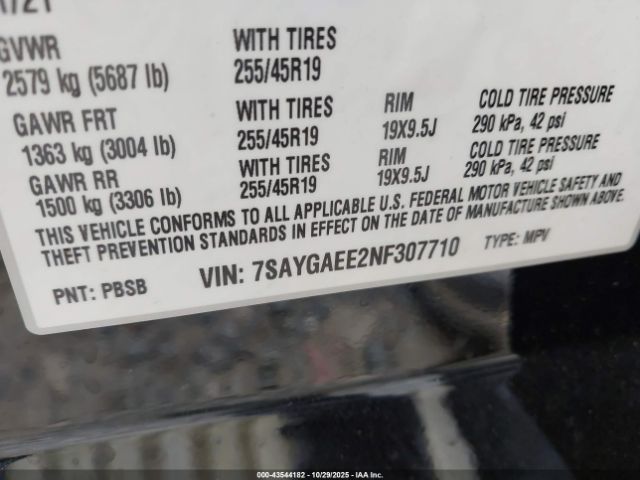 2022 TESLA MODEL Y 7SAYGAEE2NF307710 Photo 8