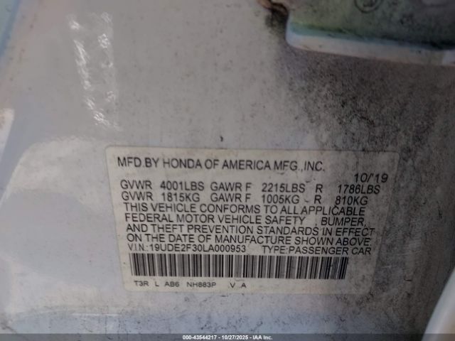 2020 ACURA ILX 19UDE2F30LA000953 Photo 8