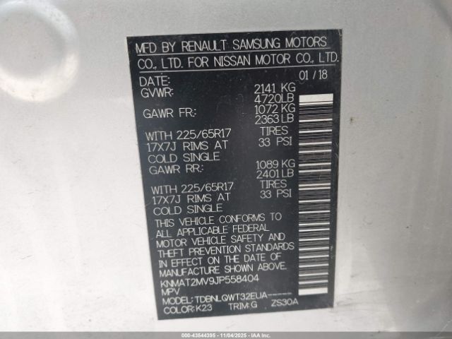 2018 NISSAN ROGUE KNMAT2MV9JP558404 Photo 8