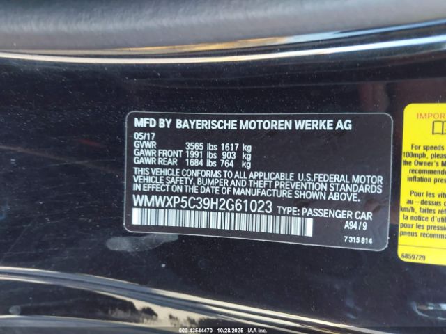 2017 MINI HARDTOP WMWXP5C39H2G61023 Photo 8