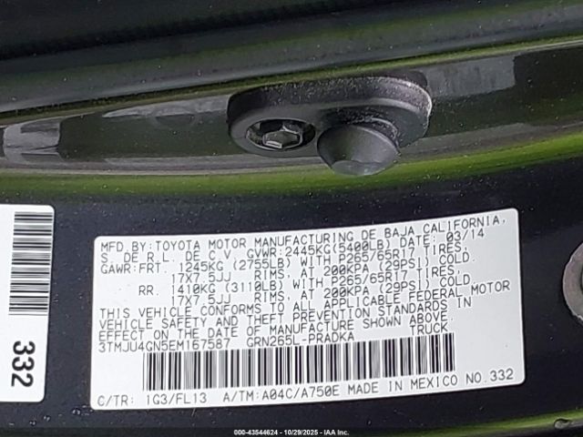 2014 TOYOTA TACOMA 3TMJU4GN5EM167587 Photo 8